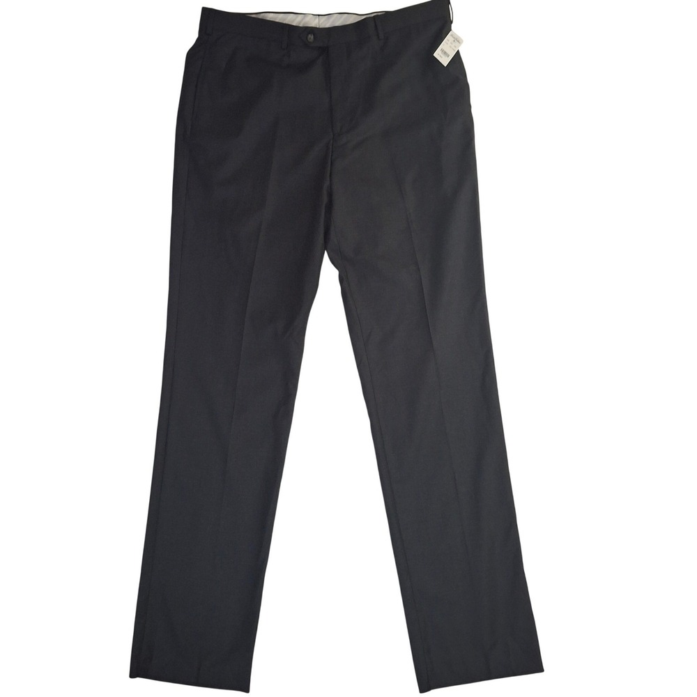 Brooks Brothers Madison Pants W40 Gray Wool Vitale Barberis Canonico Unhemmed